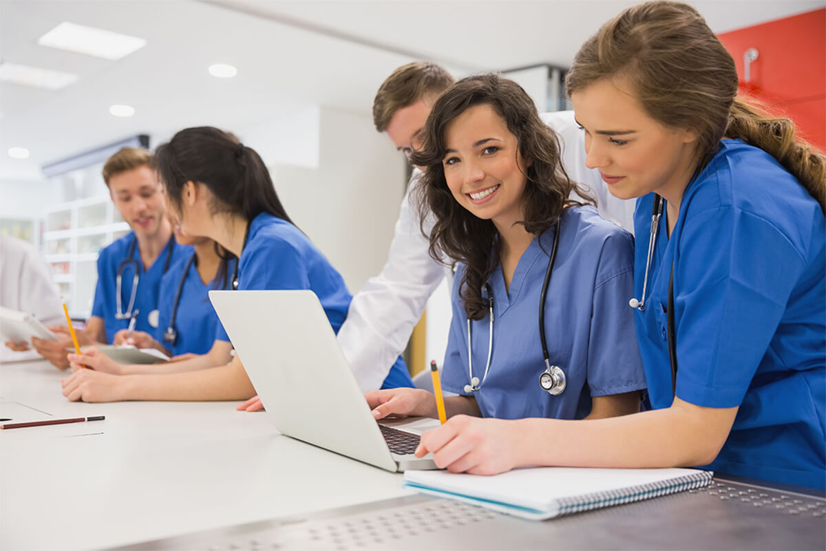 Nursing Students Study for Exams